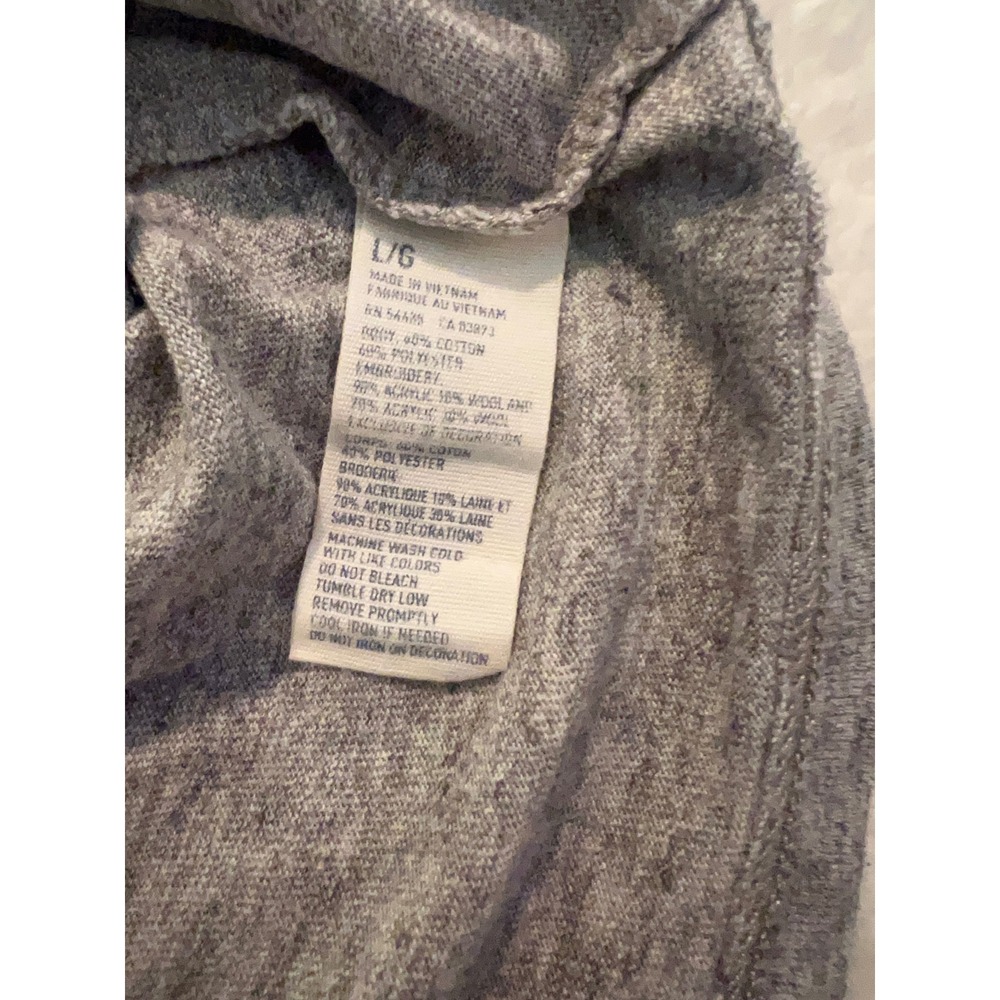 American Eagle Outfitters Mens Athletic Fit Graphic Long Sleeve Tee Gray Large - Picture 5 of 6